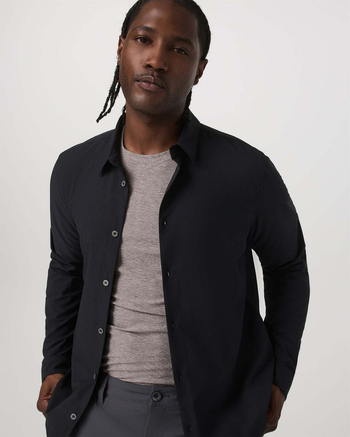 Long Sleeve Manhattan Button Down