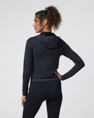 Waffle Seamless Zip Hoodie